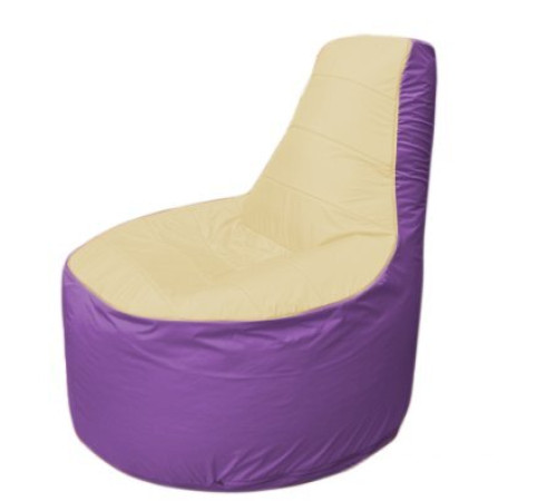 Кресло-мешок Flagman Трон Т1.1-2017 бежевый/сиреневый
