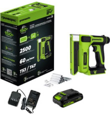 Степлер Greenworks G24CS10 3400107CUA с 1-им АКБ