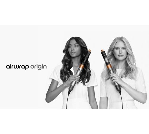 Фен-стайлер Dyson Airwrap Origin HS02 с переходником на евровилку, никель/медный