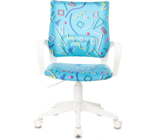 Компьютерное кресло Бюрократ Burokids 1W 1920811 голубой Sticks 06/пластик белый