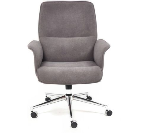 Кресло TetChair York флок, серый 29