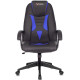Кресло Zombie VIKING-8/BL+BLUE черный/синий