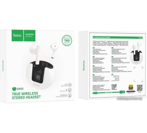 Наушники Hoco EW32 белый