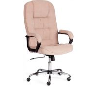 Офисное кресло TetChair СН9944 флок/хром бежевый