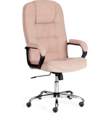 Офисное кресло TetChair СН9944 флок/хром бежевый