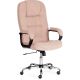 Офисное кресло TetChair СН9944 флок/хром бежевый