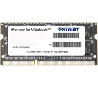 Оперативная память Patriot Memory for Ultrabook 4GB DDR3 SO-DIMM PC3-12800 PSD34G1600L2S
