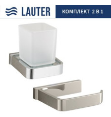 Набор аксессуаров для ванной Lauter 21SH7061 + 21SH7101 Chrome, 2 предмета