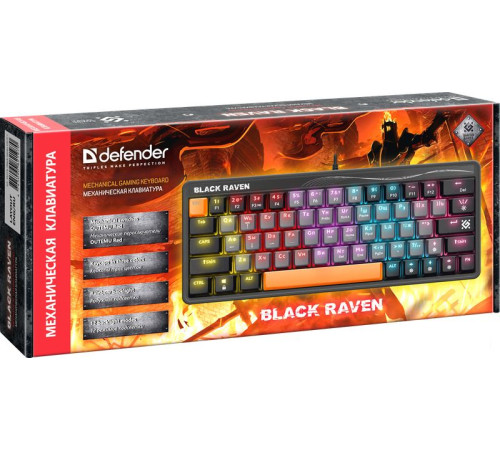 Клавиатура Defender Black Raven GK-417 45413