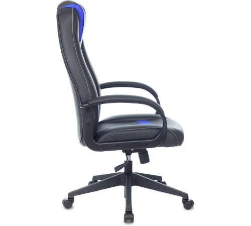 Кресло Zombie 8 черный/синий