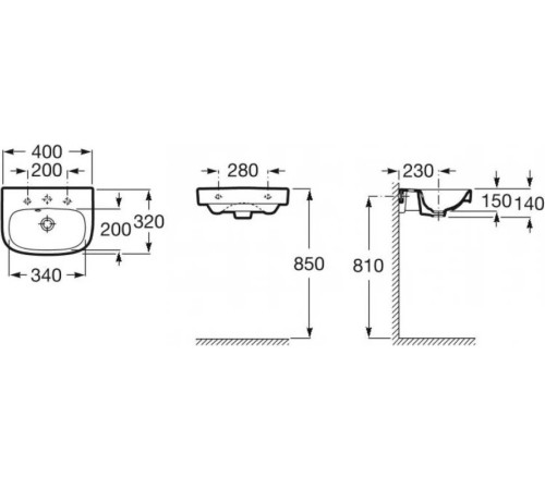 Умывальник Roca Debba 327998000