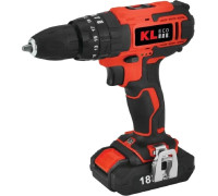 Ударная дрель-шуруповерт KLECO KE18DM-15 с 1-им АКБ, сумка