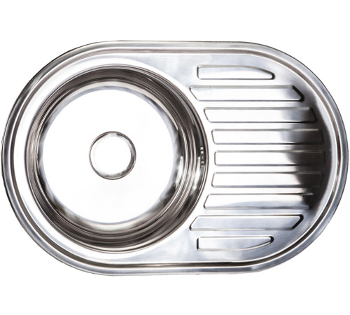 Кухонная мойка AKS Овальная 77x50 полированная