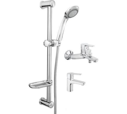 Комплект смесителей Rubineta Uno-10 + Uno-18 + Varianta – Delta 625025