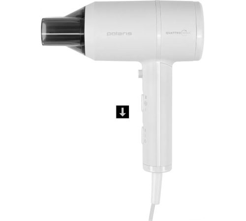 Фен Polaris PHD 2044Ti Quattro Ionic белый/серый