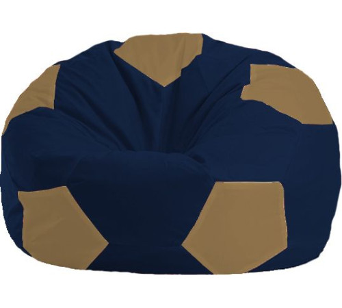 Кресло-мешок Flagman Мяч Стандарт М1.1-39 темно-синий/бежевый
