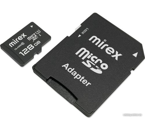 Карта памяти Mirex microSDXC 13613-AD3UH128 128GB с адаптером