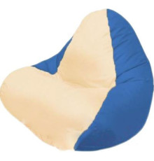 Кресло-мешок Flagman Релакс Г4.1-023 светло-бежевый/синий