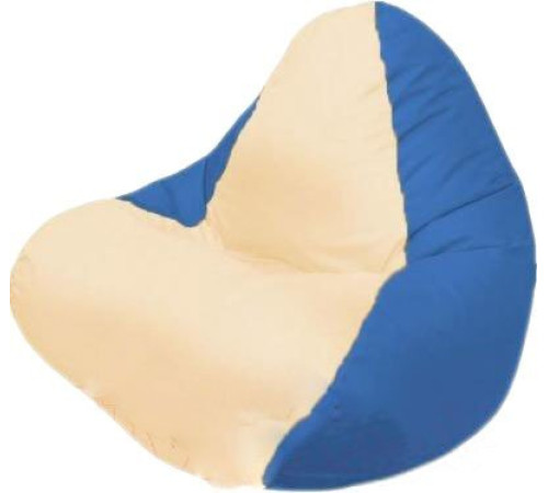 Кресло-мешок Flagman Релакс Г4.1-023 светло-бежевый/синий
