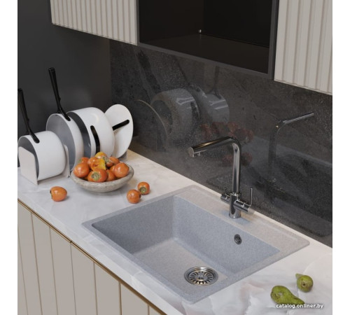 Кухонная мойка Mixline ML-GM15 551916 серый