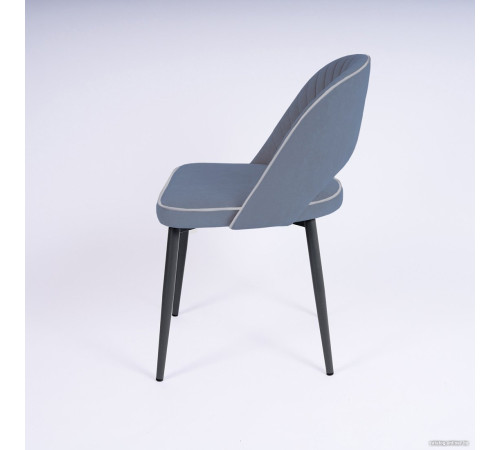 Стул Табурет Монро CF 041 17 графит/кант 15 светло-серый/черный каркас