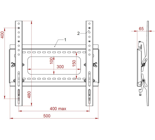 Кронштейн для телевизора PL 401.B