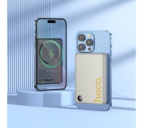 Внешний аккумулятор Hoco Q34 10000mAh титановое золото