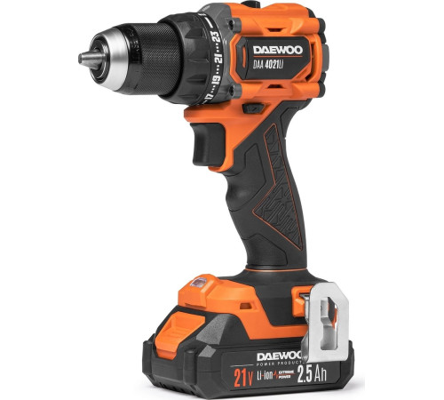 Дрель-шуруповерт Daewoo Power DAA 4021Li Set Box с 2-мя АКБ, кейс