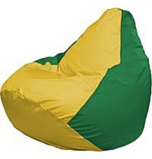 Кресло-мешок Flagman Груша Медиум Г1.1-262 жёлтый/зелёный