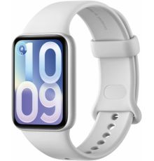 Фитнес-браслет Xiaomi Smart Band 10 Pro M2552B1 серебристый, со светло-серым силиконовым ремешком, международная версия