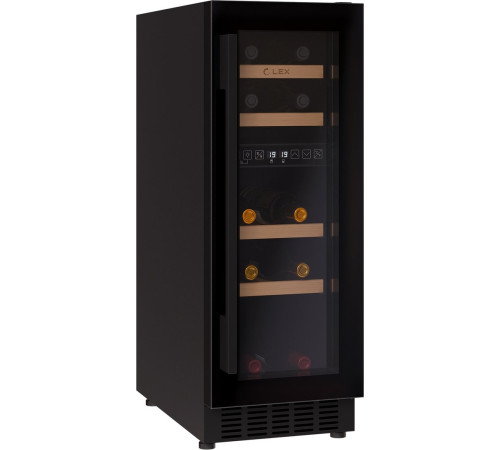 Винный шкаф LEX LWD3017BL Dual Zone