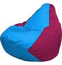 Кресло-мешок Flagman Груша Медиум Г1.1-268 голубой/фуксия