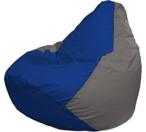 Кресло-мешок Flagman Груша Макси Г2.1-126 серый/синий