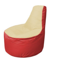 Кресло-мешок Flagman Трон Т1.1-2002 бежевый/красный