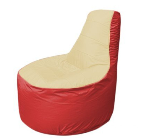 Кресло-мешок Flagman Трон Т1.1-2002 бежевый/красный