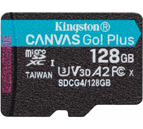 Карта памяти Kingston Canvas Go! microSDXC 128GB SDCG4/128GBSP