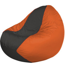 Кресло-мешок Flagman Classic К2.1-184 оранжевый/серый темный
