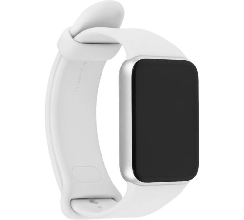 Фитнес-браслет Xiaomi Smart Band 10 Pro M2552B1 серебристый, со светло-серым силиконовым ремешком, международная версия