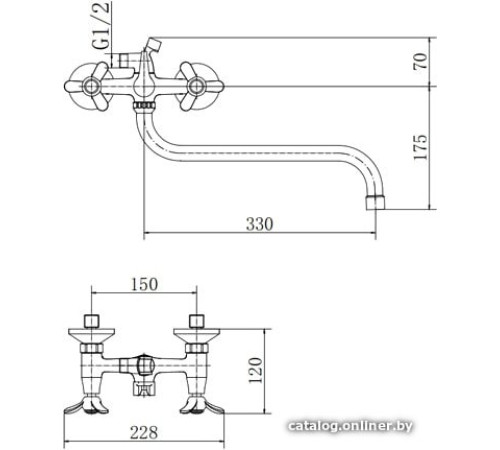 Смеситель Fashun A2212-2