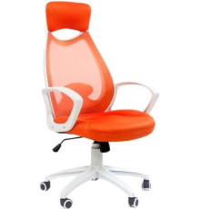 Офисное кресло CHAIRMAN 840 White оранжевый