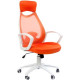 Офисное кресло CHAIRMAN 840 White оранжевый