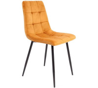 Стул AksHome Dallas 76330 велюр, горчичный/черный