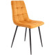 Стул AksHome Dallas 76330 велюр, горчичный/черный