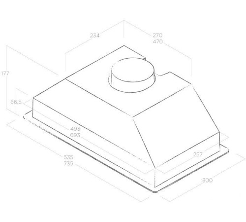 Кухонная вытяжка Elica Era C BL/A/72