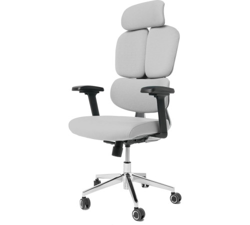 Игровое геймерское кресло Jiqiao R6001-ЧС черный/серый