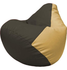 Кресло-мешок Flagman Груша Макси Г2.3-1613 черный/бежевый