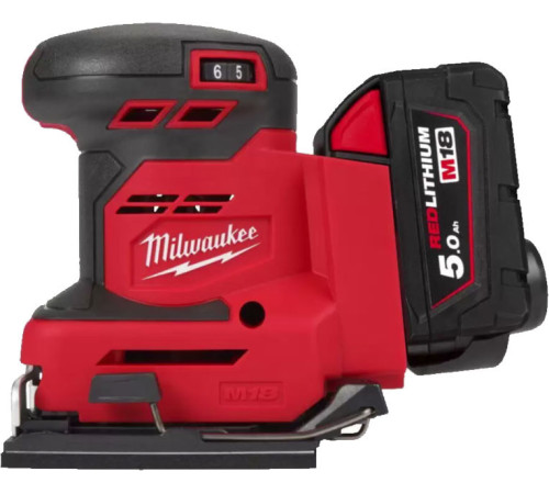 Виброшлифмашина Milwaukee M18 BQSS-502B 4933479967 с 2-мя АКБ, сумка