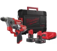 Milwaukee 4933459813 шуруповерт, перфоратор, 2 АКБ, кейс