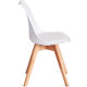 Стул TetChair Tulip дерево/пластик/экокожа белый
