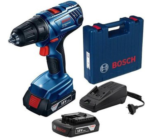 Ударная дрель-шуруповерт Bosch GSB 180-LI Professional 06019F8307 с 2-мя АКБ, кейс